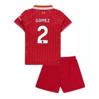 Camisa de Futebol Liverpool Joe Gomez #2 Equipamento Principal Infantil 2024-25 Manga Curta (+ Calças curtas)